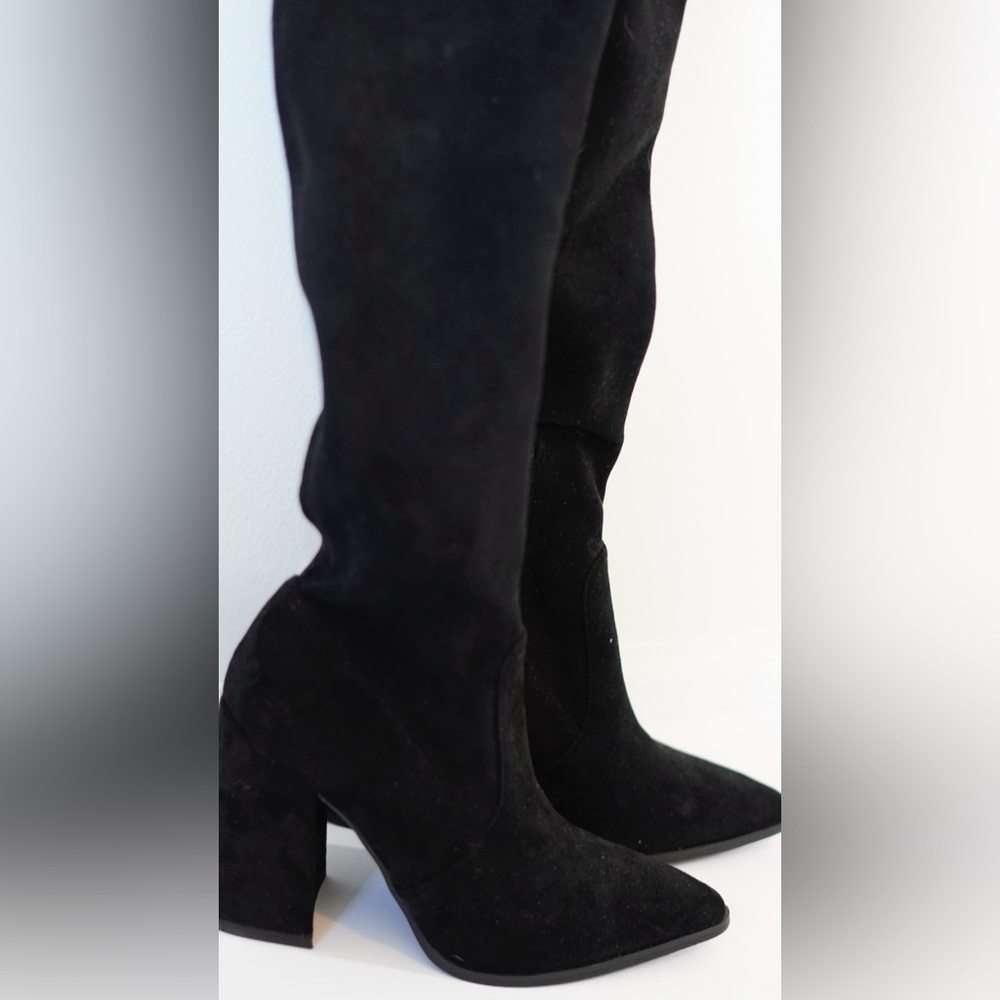 Steve Madden Tava over the knee Black Boots size 5.5